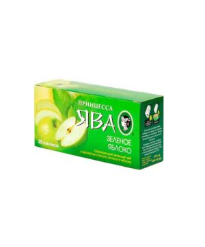 Чай зеленый пакетированный Принцесса Ява Зелене яблуко 25 x 2 г